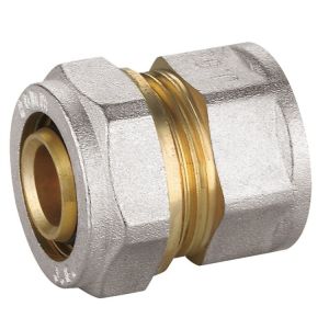 Buy cheap Nickel Plated Brass Fittings  PF5003 Female Straight Union Connector from wholesalers