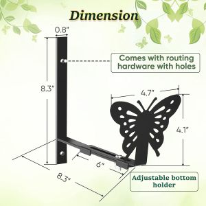 Buy cheap Wall Mount Window Box Bracket with Adjustable Butterfly Design and Customized Plating from wholesalers