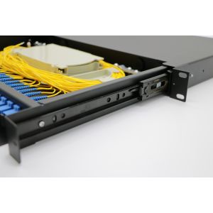 Buy cheap Light Weight Fiber Optic Terminal Box 24 Ports FTTH Rack Drawer Type With Patch Panel from wholesalers