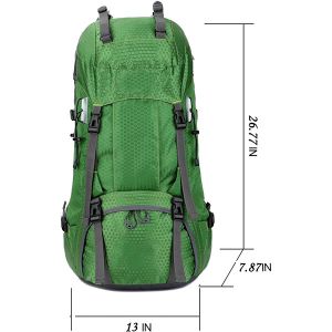 Custom Logo Waterproof Lightweight Hiking Backpack 60l For Climbing