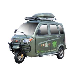 Buy cheap 2018 China new  enclosed cabin tricycle three wheeled passenger tricycle petrol type from wholesalers