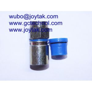 China F Compression Connector for Satellite TV waterproof compression connector for RG6 coax Cable with cap on sale