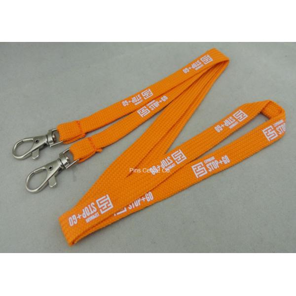 Quality Custom Promotional Polyester Printing Lanyards , Tube Lanyard With Solid Color Printing. for sale