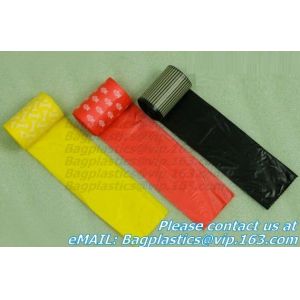 Pet Cat Dog Waste Bag / Drawstring Dog Poop Bag Leak Proof Pick Up Refill