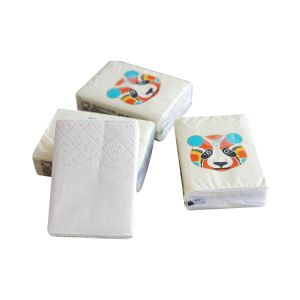 Buy cheap Mini Pocket Disposable Facial Tissue Unbleached Virgin Bamboo Pulp Material product