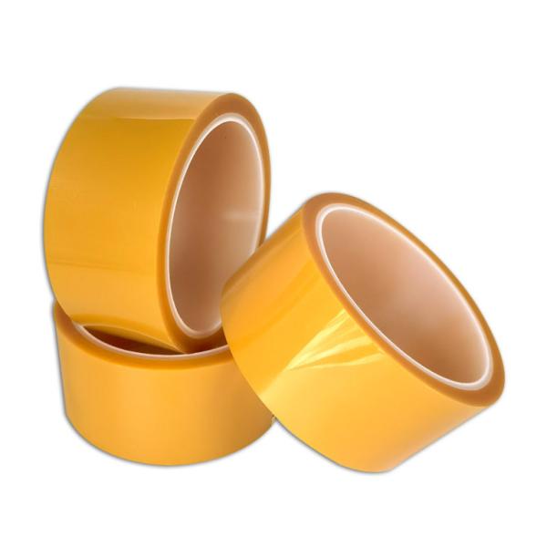 Quality Waterproof Electroplating Yellow PET 6 Inch Masking Tape Wear Resistant for sale