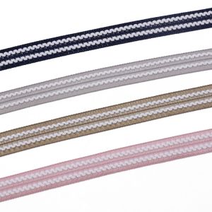 Buy cheap Flat Braided Cotton 1.2cm Custom Jacquard Ribbon from wholesalers