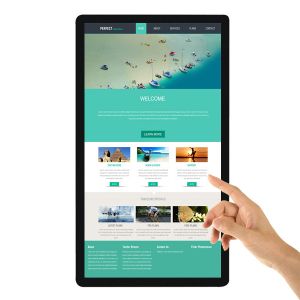 43 inch wall mount capacitance touch advertising machine capacitive touch