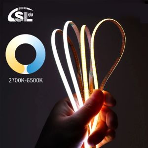 Electroplate COB 24v COB 320Ds 8mm Ra 85 Golden Yellow Light Strip for Home