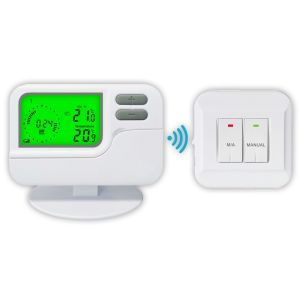 Thermostat 2x AAA 15V Lithium Battery Wireless Room Thermostat 230V RF