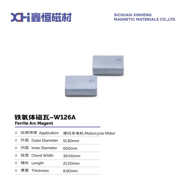 Ferrite Strontium Powder Pressed Permanent Magnet Ferrite For Motorcycle Motor