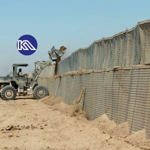 Galvanized Welded Mesh Defensive Barrier Flood Protection Explosion Proof Cage