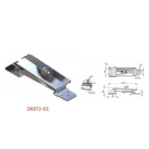 Rustproof Steel Over Center Toggle Latches Nickel Plated With Keyhole