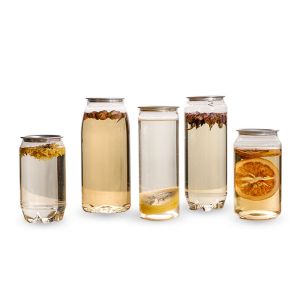 210ml 350ml 500ml Clear Plastic Beer Cans / Juice Cans Custom