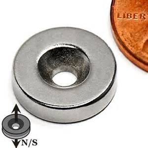 Buy cheap Strong power neodymium magnet with countersink disc magnets with hole from wholesalers