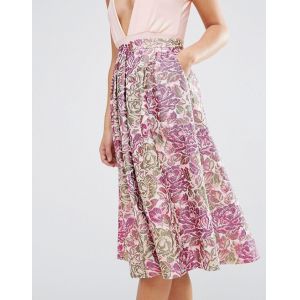 OEM Service Women Skirt with Side Pockets and Zip Fastening