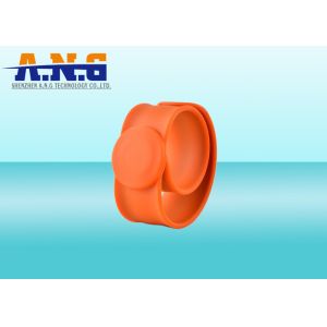 Buy cheap Slap RFID Wristbands with flexible stainless steel bistable spring bands from wholesalers