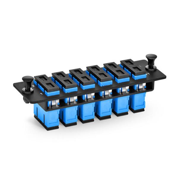 Quality P6SCU2XSMF 6 SC/PC Duplex Adapter Panel 12 Fibers OS2 Single Mode Enclosures & Cabinet for sale