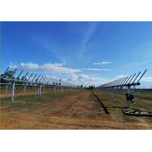 Galvanized Flat Horizontal Axis Solar Tracker Solar Tracking System