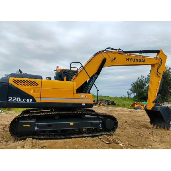Hydraulic tracked excavator, original Hyundai 220LC-9 excavator Discounted Price