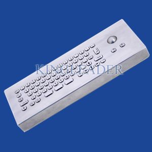 IP65 Rated Industrial Computer Desktop Mini Metal Keyboard With Trackball