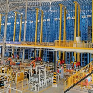 Buy cheap Electric Stacker Crane System Longevity Warehouse Stacker Crane Pallet Lift Stacker from wholesalers