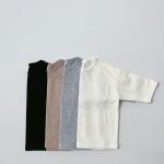 Buy cheap 190gsm Kids Basic Pocket Long Tee 4 Colors Regular Fit Style 100% Cotton from wholesalers