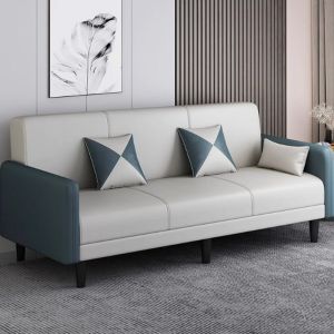 Buy cheap Synthetic Leather Modern Office Furniture Couch Medium Back With Armrest from wholesalers