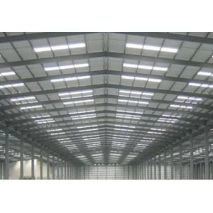 Aluminum Alloy / Plastic Steel Window Steel Structure Workshop Plant With