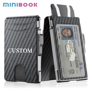 Buy cheap Slim Leather RFID Blocking Bifold Wallet with Metal Pop-Up Card Holder Anti-Theft Design Credit Card Slots from wholesalers