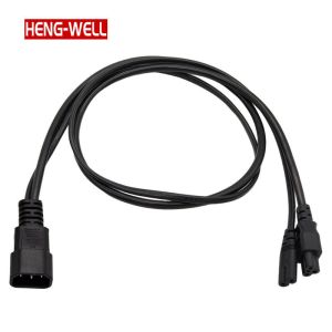 Buy cheap Y Splitter C14 Male to C5 C7 C13 Female Plug Cable 2.5A 250V ENEC Power Adapter Cord Cable from wholesalers