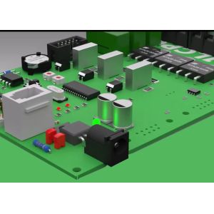 Buy cheap 0.25mm PCB Circuit Board Assembly FR-4 Black For Industrial Control from wholesalers