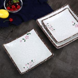 Buy cheap Rectangular Melamine Dinner Plates -20C 120C Temperature Tolerance from wholesalers