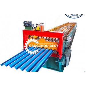 Buy cheap PLC control 1050mm Coverage Roof Panel 6kw Roll Forming Machine from wholesalers