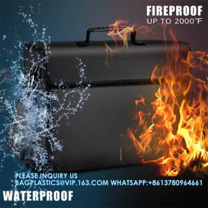 Buy cheap Silicone Coated Non-Itchy Fiberglass Easy To Store And Carry Important File Certificate Paper Fireproof Document Bag from wholesalers