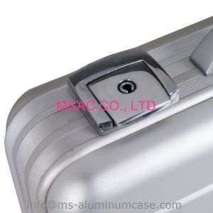 Silver Lockable Aluminum Attache Case