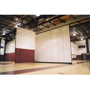 Buy cheap Interior Decorative Aluminium Profile Operable Gymnasium Wooden Movable Partition Wall from wholesalers