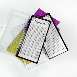 Silk PBT Fiber Material Russian Volume Lashes With Customized Package