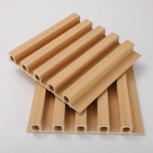 Buy cheap Modern WPC Laminated Fluted Flat Wall Solid Panel for Indoor Interior Decoration Fence from wholesalers