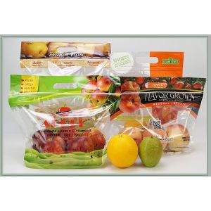Anti Fog Fruit Protection OPP Packaging Bag With Slider Zipper Handle