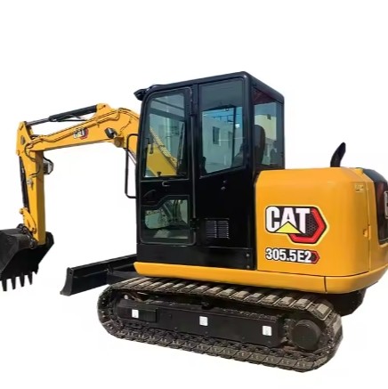 Cat 305.5E2 Yellow Second Hand Excavator Heavy Construction Machinery Caterpilla