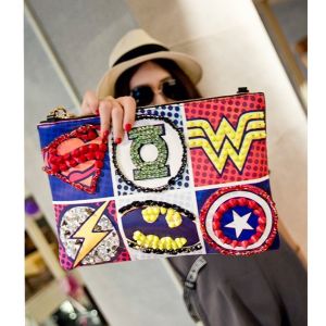 Buy cheap 2016 new creative handmade embroidery exquisite fashion pu leather shoulder diagonal package tide Ms. from wholesalers