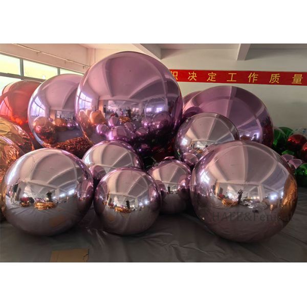 Buy cheap Festive Atmosphere Decoration With Double-Layer Inflatable PVC Mirror Balls In Various Colors from wholesalers