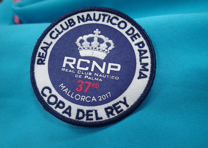 Buy cheap Heat Press Badge Custom Embroidered Patches , Iron On Patch Applique For Clothing from wholesalers
