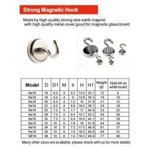 Multi Purpose Coating Extra Strong Magnetic Hooks Neodymium Magnets Hook
