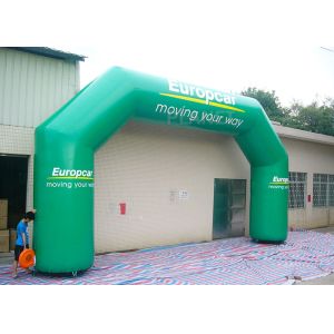 Buy cheap Green Custom Inflatable Arch / Inflatable Start Finish Arch Wind Resistance from wholesalers