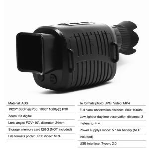 Buy cheap 5x Digital Zoom Night Vision Goggles Monocular from wholesalers