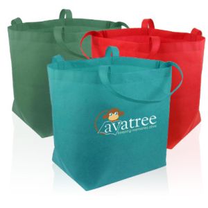 STRIPED GROCERY TOTE, eco-friendly, reusable, durable, recyclable and biodegrada