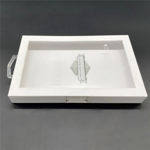 Buy cheap Luxury White Packaging Box For Phone Case With Handle from wholesalers