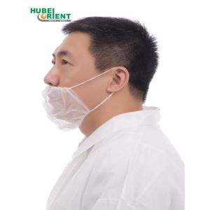 Double Elastic Earloop Nonwoven Polypropylene Disposable Beard Cover